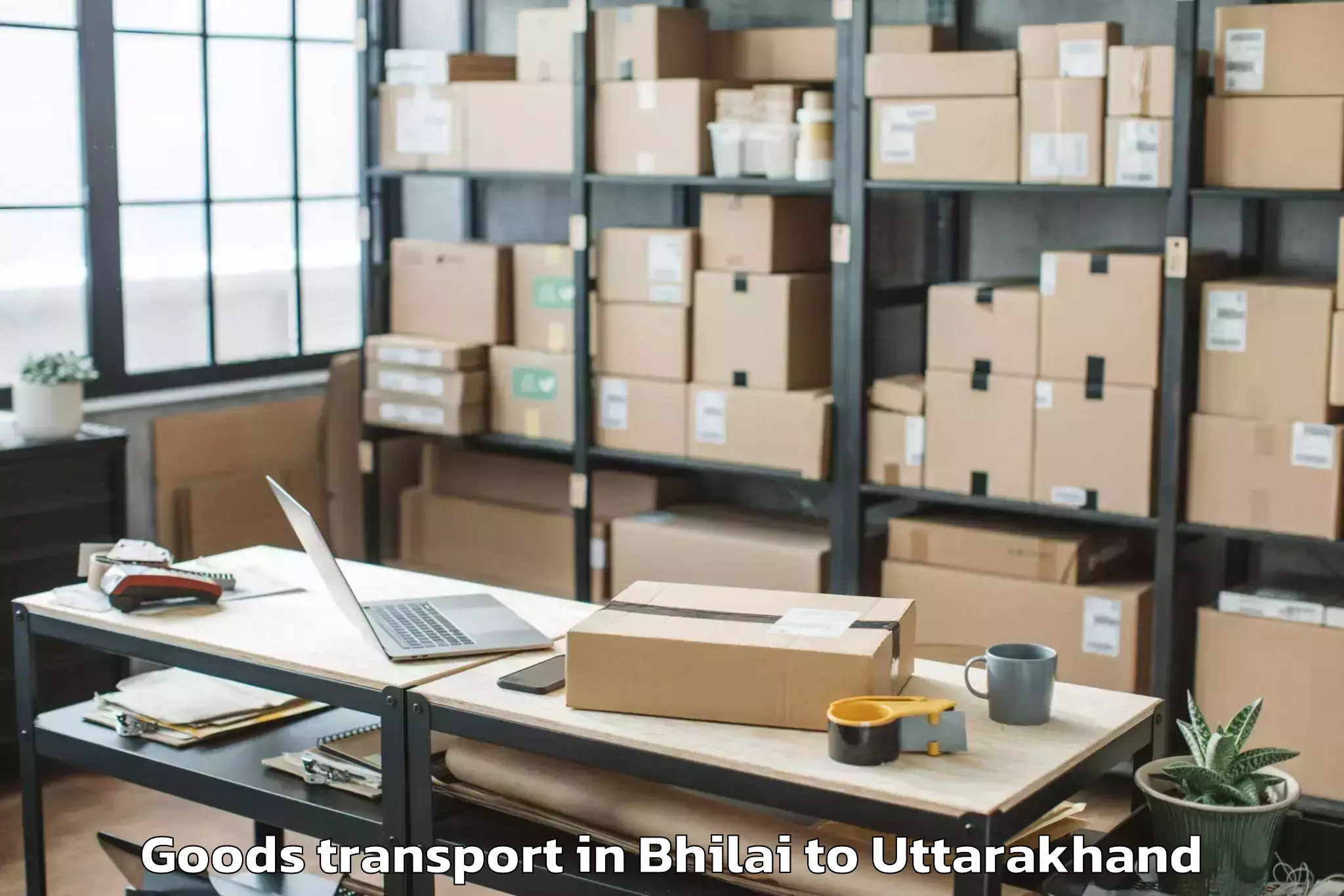 Book Bhilai to Haldwani Goods Transport